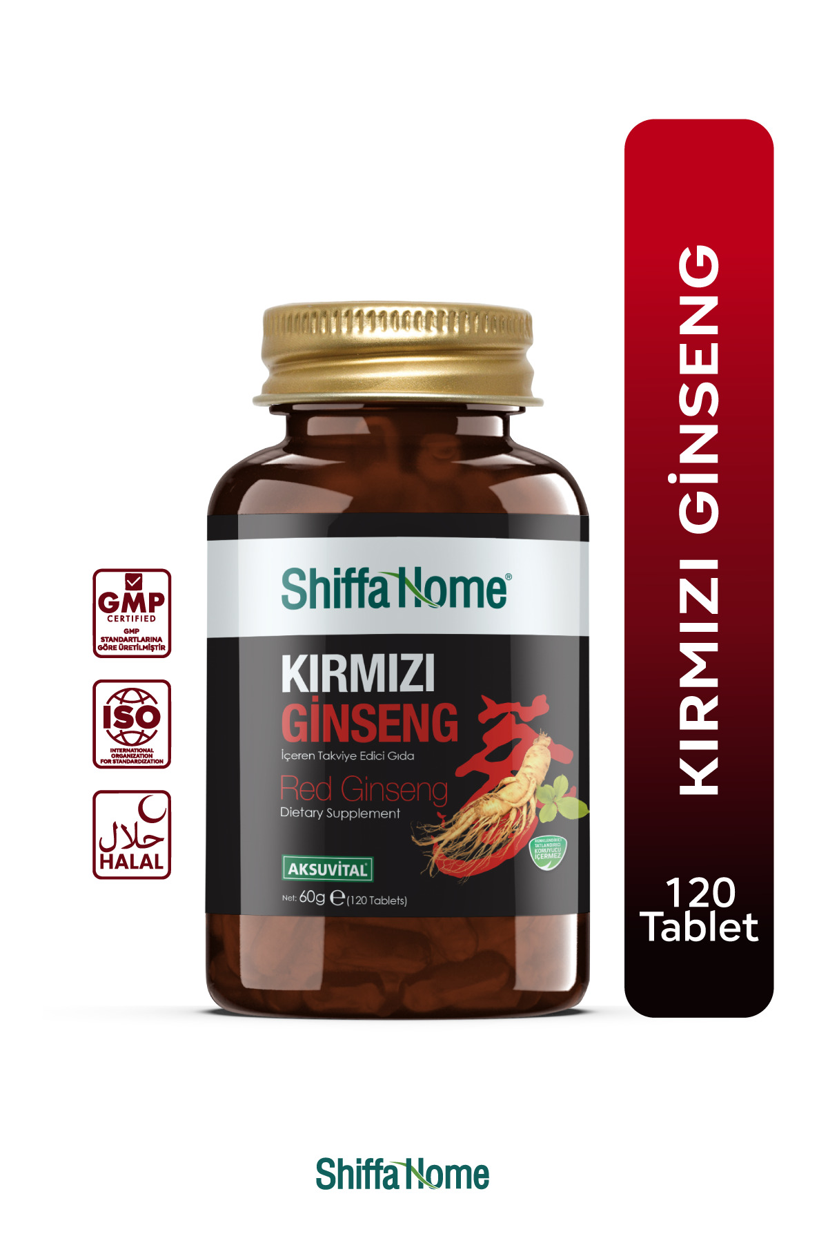 AKSU GİNSENG TABLET 500MG & 120TABLET