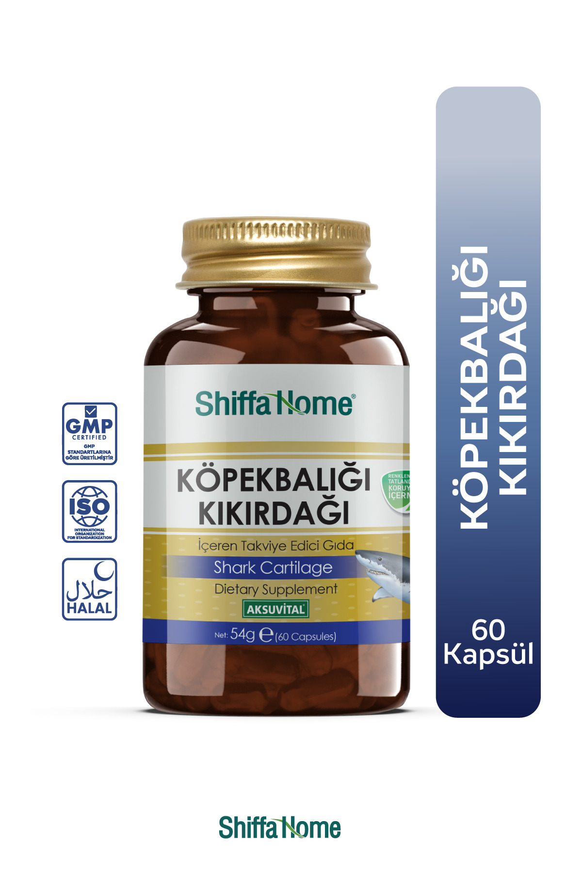 AKSU KÖPEK BALIĞI KIKIRDAĞI 900MG & 60 KAPSÜL