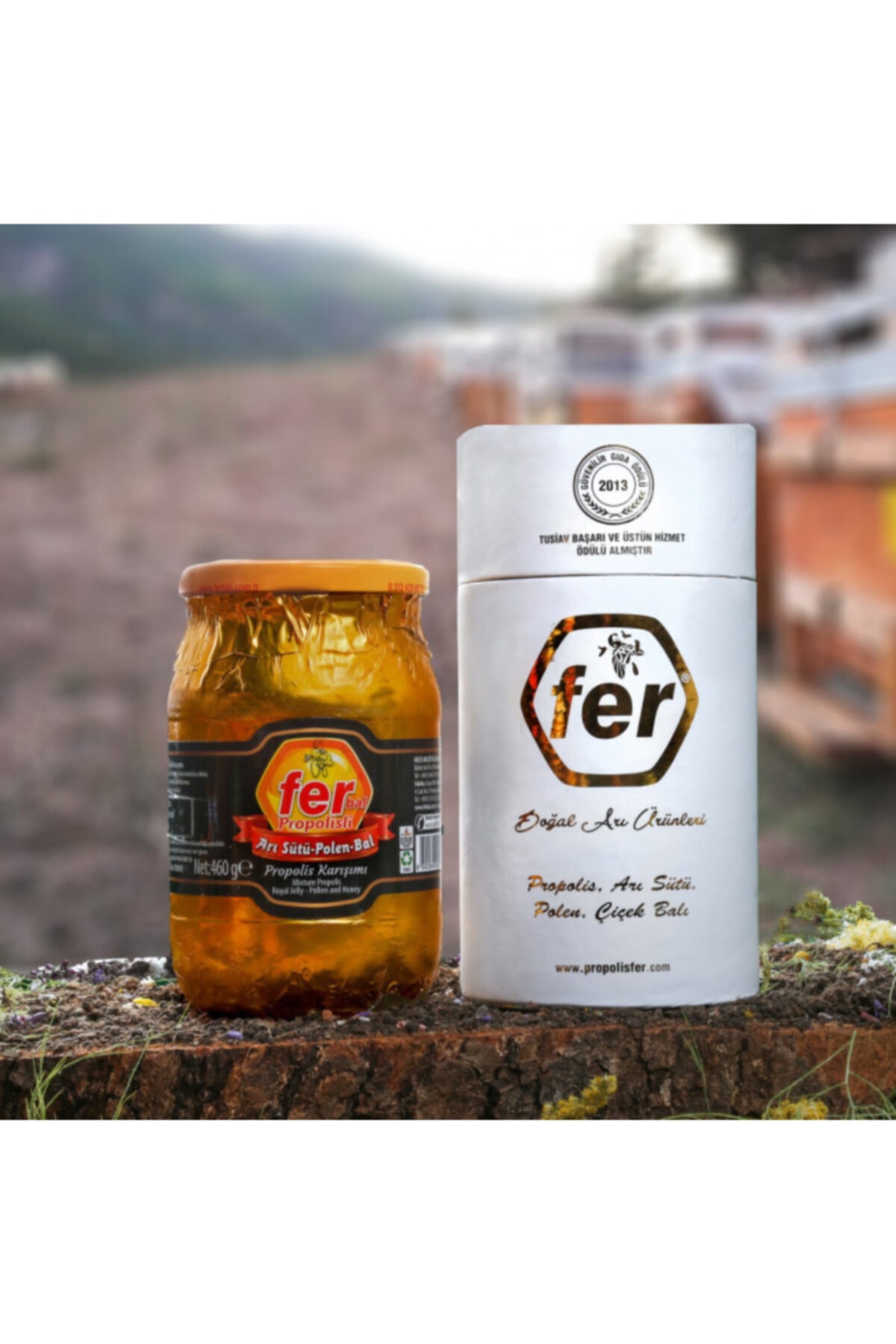 FER ÖZEL PROPOLİSLİ ARI SÜTÜ BAL POLEN KARIŞIMI 460 GR