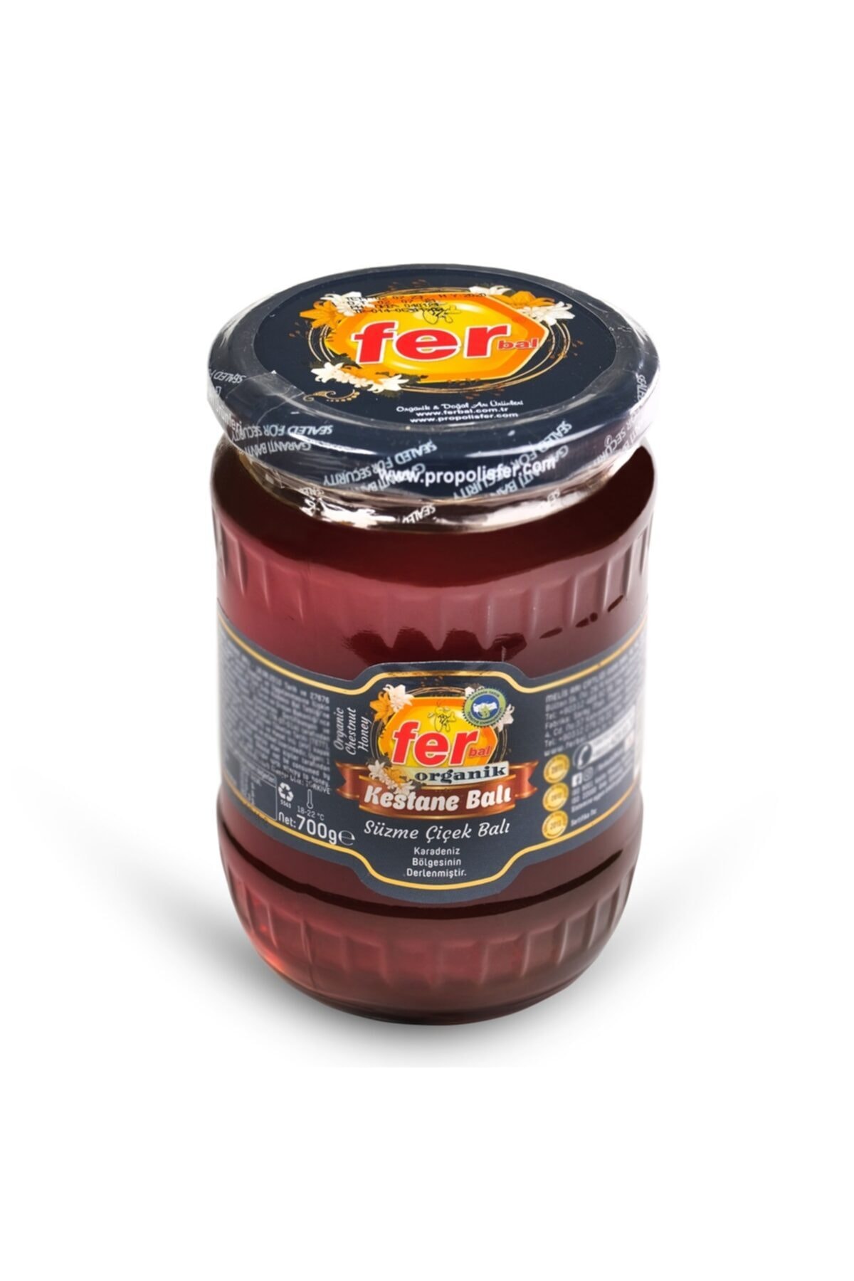 FER ORGANİK KESTANE SÜZME ÇİÇEK BALI 700 GR