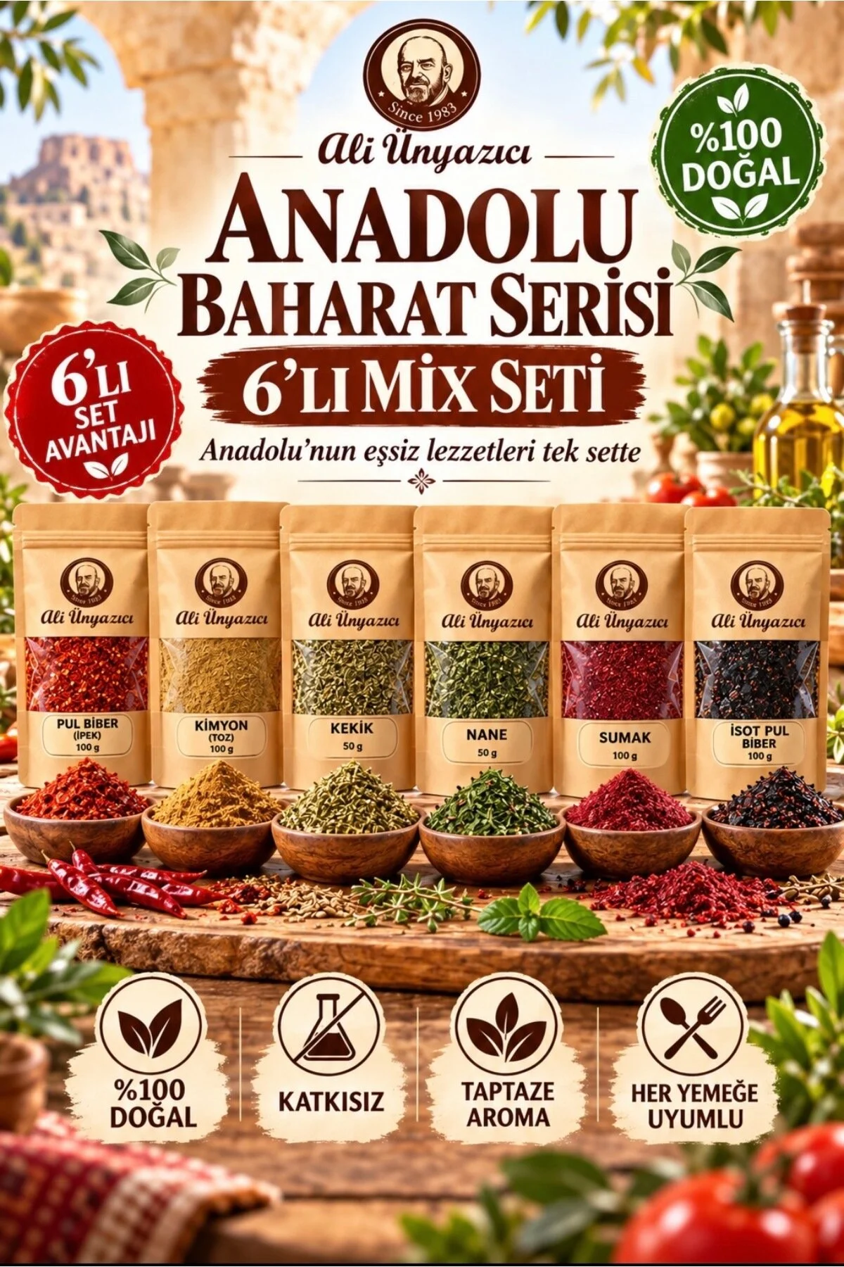 ALİ ÜNYAZICI ANADOLU BAHARAT SERİSİ 100GR LIK